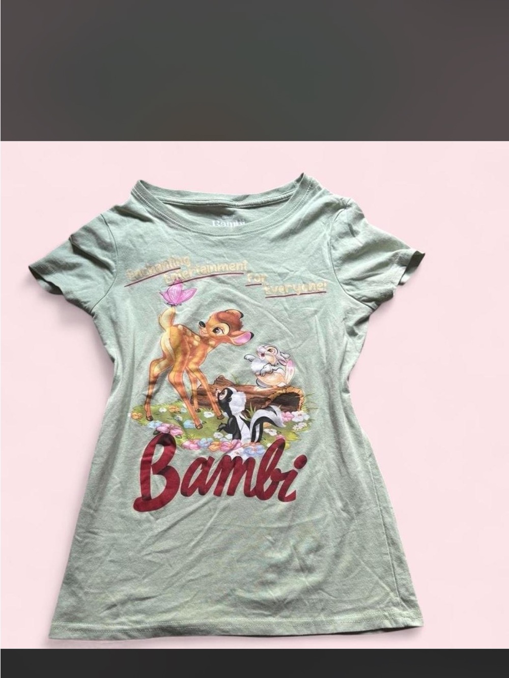 Y2K 2000s Disney Bambi Baby Tee Short Sleeve Top🦌🐰
